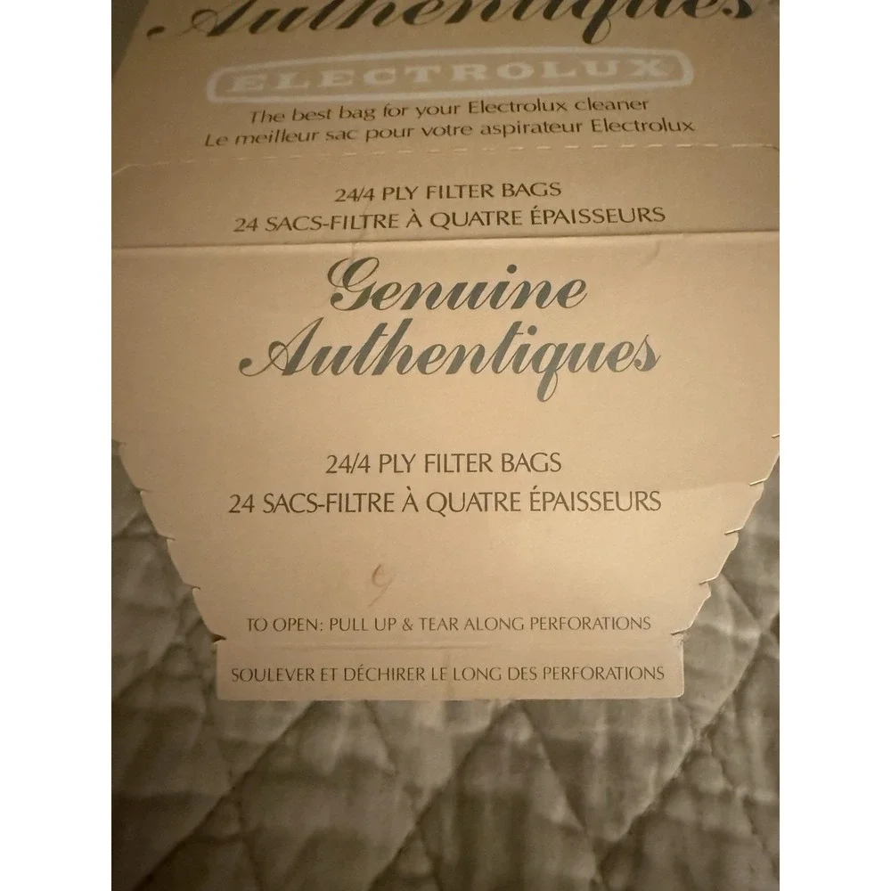 BOX of 10 - 4 Ply Genuine Authentiques ELECTROLUX Vacuum Cleaner Filter Bags NEW
